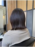 くびれヘア/外ハネボブ/暗めカラー/髪質改善/縮毛矯正