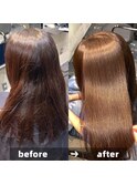 縮毛矯正/ナチュラル/ストレート/モテ髪/艶髪/髪質改善