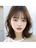 モンド ヘアクリエーション 西田店(monde hair creation)&nbsp;【monde】ヘーゼルブラウンカラー×ふんわりくびれボブ