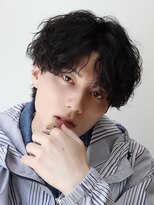 ルーシー 川越(LUCEY)&nbsp;センターパートフェザーパーマシャドウパーマメンズパーマ