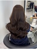 深みのある艶感ブラウンカラー/10代20代30代/原宿