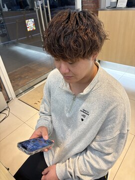 ヴァンカウンシル 金山(VANCOUNCIL kanayama) ホワイトグレージュミニウルフデジタルパーマMO 7