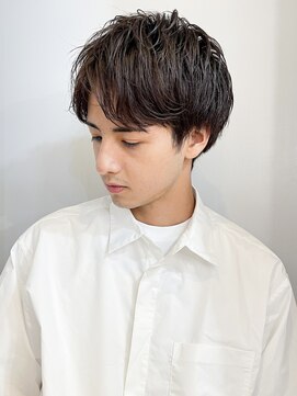 フラッグヘアー 博多駅前店(Flag HAIR) メンズショートニュアンスパーマシャドウパーマ博多