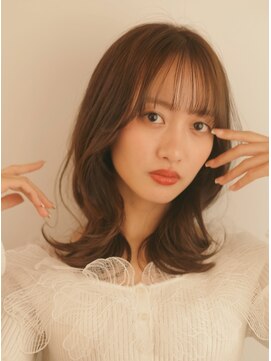 ベレッタ 楠葉店(veretta.) フェミニンベージュ×顔周り似合わせカット/艶髪ウェーブ/透明感