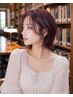 【艶髪ケアカラー】カット×カラー(根元）￥11555⇒￥10480/白髪染めも◎