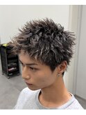 スパイキーショートピンパーマ