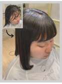 自然に仕上がる縮毛矯正【施術例】〔自由が丘〕〔縮毛矯正〕