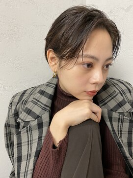 エフ ヘアーアンドリラクゼーション(F. hair & relaxation) 【F.】大阪/梅田ヌーディーハンサムショート×涼しげヘア