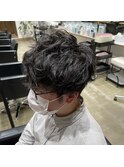 ふんわりパーマ風マッシュ