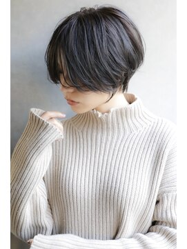 カライングドゥ(ing deux) 大人可愛い20代30代40代黒髪前下がりショートボブ丸みショート◎