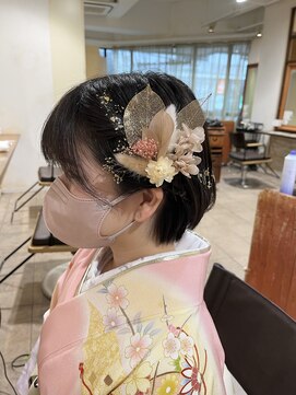 ネオリーブカップ 町田店(Neolive capu) 卒業式ヘアセット☆ショートスタイル