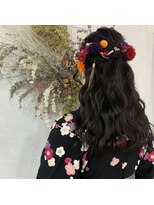 エキップクーラージュグラン&nbsp;成人式ハーフアップ