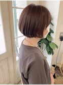 ナチュラル丸み大人ショートボブ30代40代梅ヶ丘美容室
