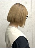 ◎ハイトーンミニボブ切りっぱなし