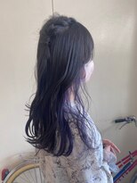 カシェ リタ ヘアー(CACHE'&RITA HAIR)&nbsp;顔まわりカット◯インナー◯パープル◯ラベンダー◯ハーフツイン