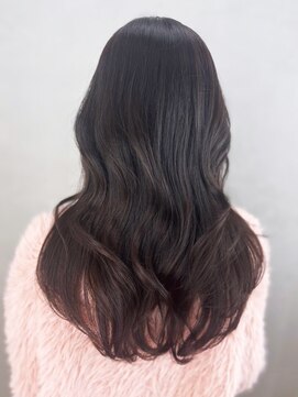 アルバム 銀座(ALBUM GINZA) グレーベージュくびレイヤー美髪アッシュブラック_ba493171