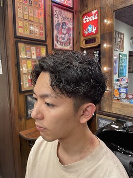 ヘアーデザイン スワロー(hair design Swallow) メンズ　ソフトスパイラルパーマ