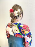 【札幌　MUA 馬場】成人式　卒業式　ヘアセット　メイク　着付
