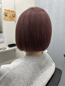 アオアクア バイ グルグル 小岩店(ao akua by GULGUL) ボブ×チェリーレッド