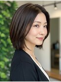40代にオススメ★大人クールな艶ボブスタイル