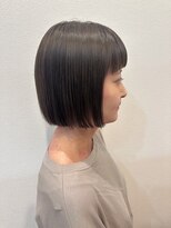 美容室ヒラトヤ 都南店&nbsp;20代30代大人かわいいツヤ感前下がりナチュラルブラウン