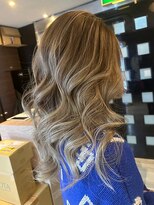 ヘアメイク フォックス 錦店(hair make FOX)&nbsp;透明感/ダブルカラー/ロング/外国人風/ミルクティーベージュ