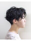 刈り上げショート#パーマ#ベリーショート#黒髪#浜松#浜北#磐田