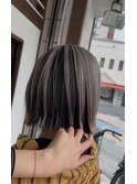 切りっぱなしボブ/酸性ストレート/髪質改善/白髪ぼかし