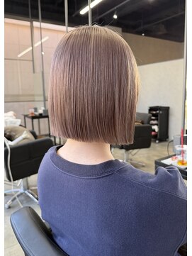 シエンゴールド(CIEN gold) ミルクティーベージュ/ブリーチ/ボブ#浜松駅#カラー#ブリーチ