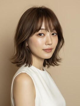 ハート 新子安店(HEART) 着物ヘア/ダークアッシュ/ミディアムレイヤーカット/新子安