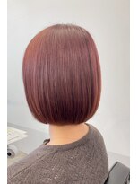 アコロン 武蔵小杉(acoron.) ツヤ感引き立つ大人のピンクブラウンボブ