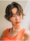 パーマでおしゃれショート
