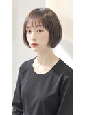 ショートカット20代30代40代前髪あり面長丸顔ショートボブ