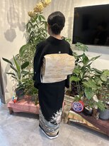 紡&nbsp;シニヨン×お留袖