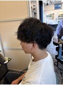 波巻きパーマ