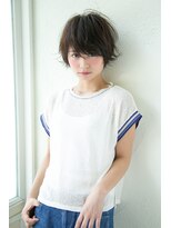 アンアミ オモテサンドウ(Un ami omotesando) 【Un ami】(増永剛大)　　 大人の外ハネ 無造作ショートボブ