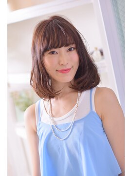 アキュレ(Aqure) 【Aqure】ナチュラルブラウン×内巻きロブ