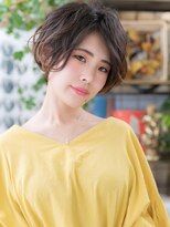 カバーヘア ブリス 川口(COVER HAIR bliss)&nbsp;*blis川口s*くせ毛風カール前下がり大人ボブa