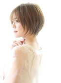 20代30代40代大人可愛い束感ショートボブ　小顔ショート