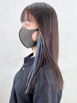 アイティー バイ アルバム 浦和店(IT by ALBUM)&nbsp;インナーカラー_カーキグレージュフェザーバング_ba347191