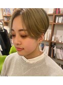ハンサムショート×ケアブリーチ【Barouche/枝光孝悦】
