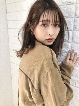 ユー(juu.) 【juu.】フォギーベージュ×シースルーバング