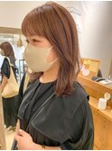 【宮本】グレージュカラー外ハネウルフレイヤーボブ大人可愛い