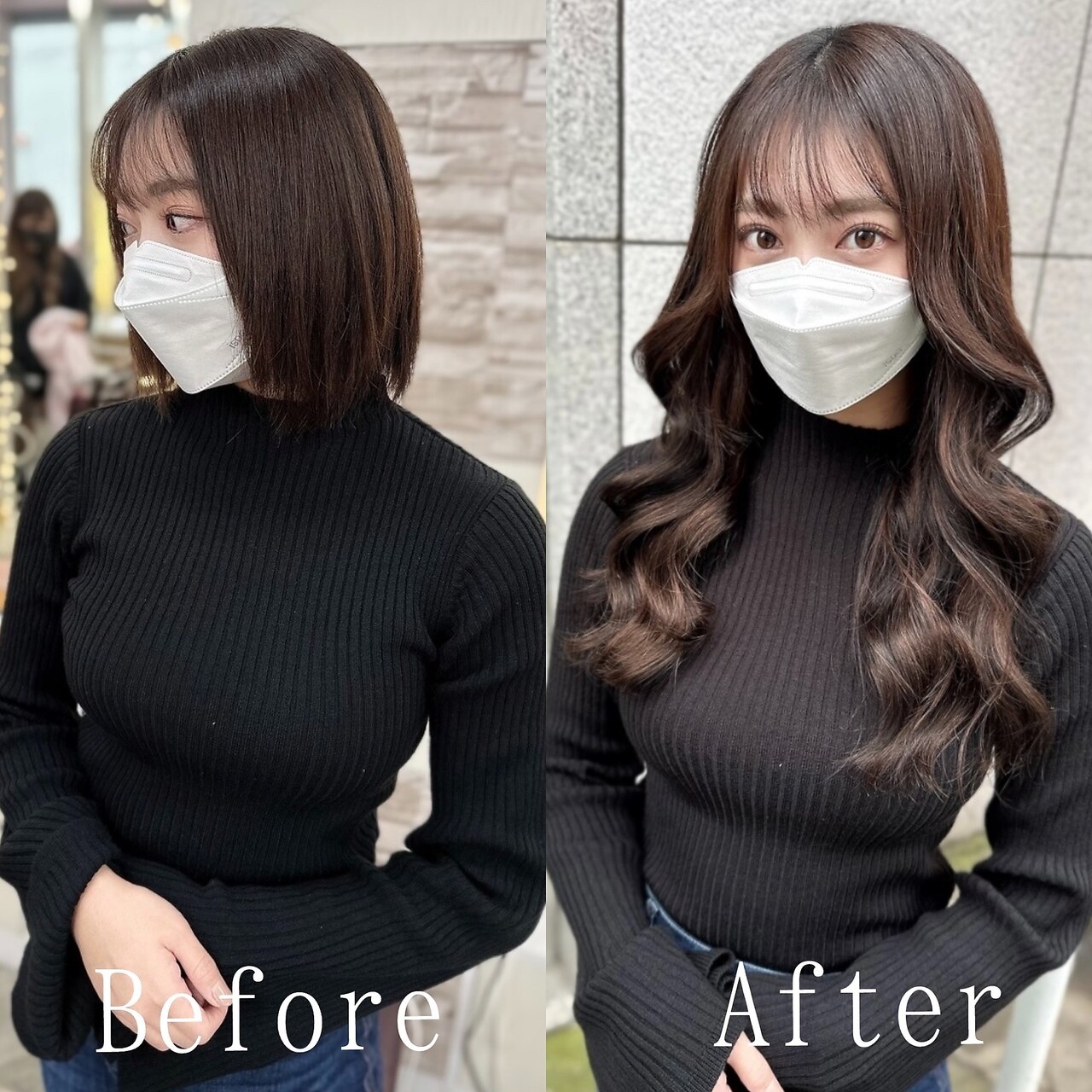 大人韓国風スタイル#シールエクステ#大人かわいい韓国#宇都宮