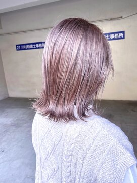 ヘアーアンドアトリエ マール(Hair&Atelier Marl) 【Marl】ラベンダーベージュカラー×外ハネ