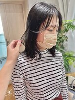 ゼストソエル(ZEST soell)&nbsp;【ZEST soell emi】暗髪もかわいく！ブルーブラック