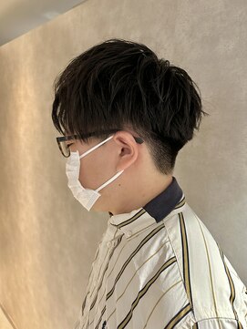 アイディール(:ideal) 爽やかマットショート☆ビジネス刈り上げツーブロックブラック