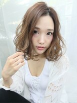 ヴォアソルヂェガーデン(Voasorte GARDEN)&nbsp;VoasorteGARDEN 【透明感カラーの切りっぱなしミディ】