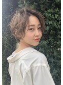 癖毛活かしてショート
