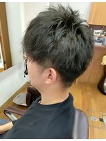 ブルブンガ(Berbunga)&nbsp;ツイストパーマツーブロックショート×無造作ヘア束感ショート